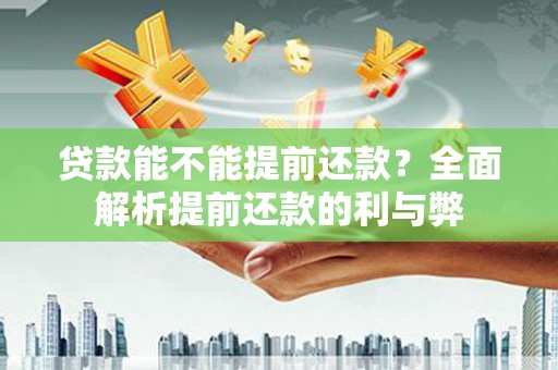塔什库尔干塔吉克贷款能不能提前还款？全面解析提前还款的利与弊