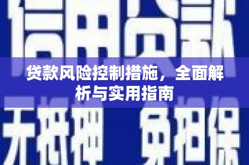 塔什库尔干塔吉克贷款风险控制措施，全面解析与实用指南