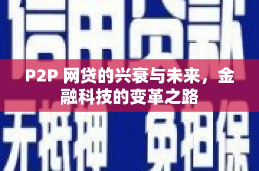 塔什库尔干塔吉克P2P 网贷的兴衰与未来，金融科技的变革之路