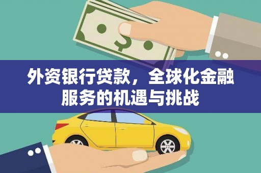塔什库尔干塔吉克外资银行贷款，全球化金融服务的机遇与挑战