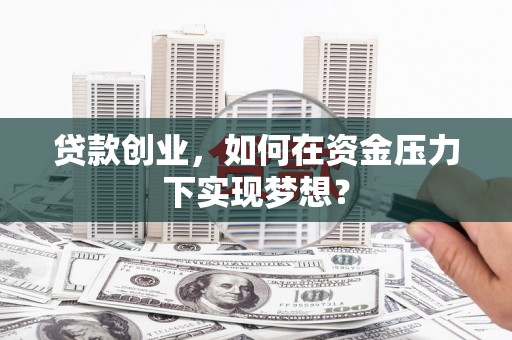 塔什库尔干塔吉克贷款创业，如何在资金压力下实现梦想？