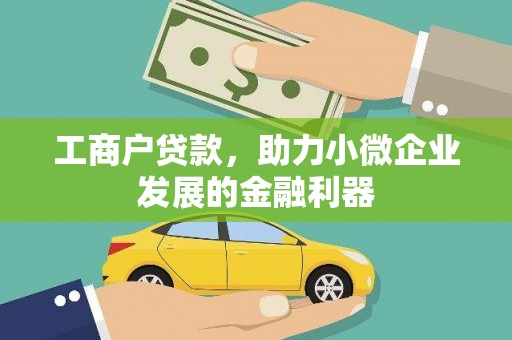 塔什库尔干塔吉克工商户贷款，助力小微企业发展的金融利器