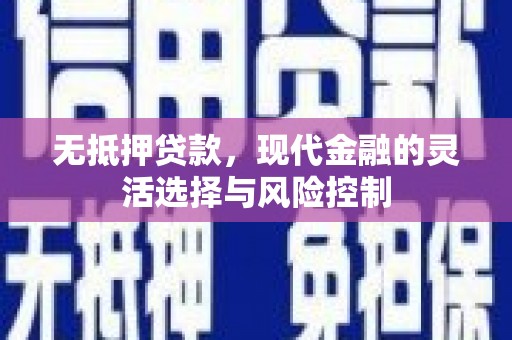 塔什库尔干塔吉克无抵押贷款，现代金融的灵活选择与风险控制