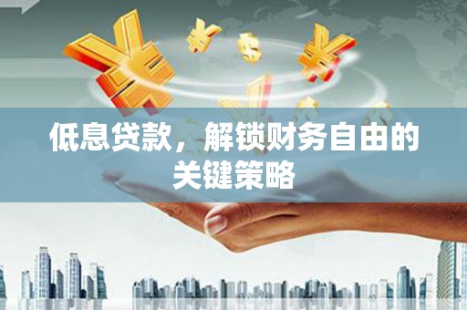 塔什库尔干塔吉克低息贷款，解锁财务自由的关键策略