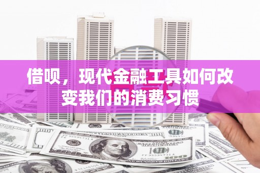 塔什库尔干塔吉克借呗，现代金融工具如何改变我们的消费习惯