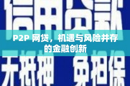 塔什库尔干塔吉克P2P 网贷，机遇与风险并存的金融创新