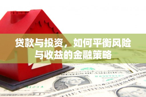 塔什库尔干塔吉克贷款与投资，如何平衡风险与收益的金融策略