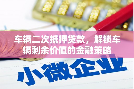 塔什库尔干塔吉克车辆二次抵押贷款，解锁车辆剩余价值的金融策略